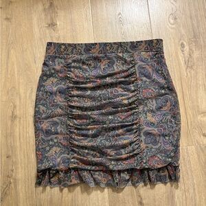 Free People Multicolor Paisley Pencil Skirt